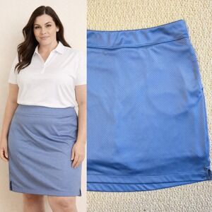 Greg Norman Golf Skort Blue Dotted, Women's Large, Athletic Skirt